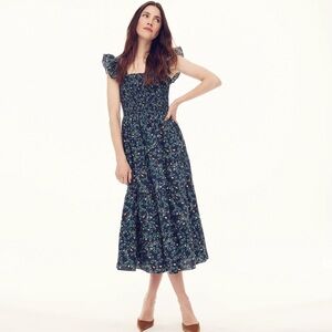 Hill House Ellie Nap Dress in Midnight Garden Poplin